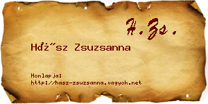 Hász Zsuzsanna névjegykártya