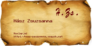 Hász Zsuzsanna névjegykártya