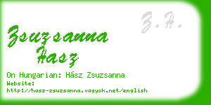 zsuzsanna hasz business card